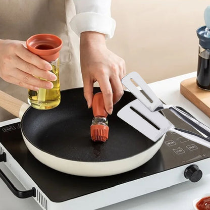 Pack de Cocina Premium (1 Dispensador de Aceite + 1 Espátula de Acero Inoxidable )