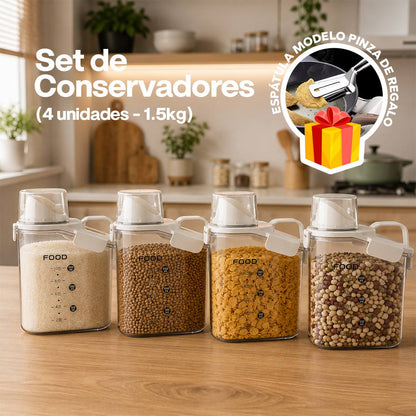 Set de Conservadores - 4 Unidades (1.5kg)