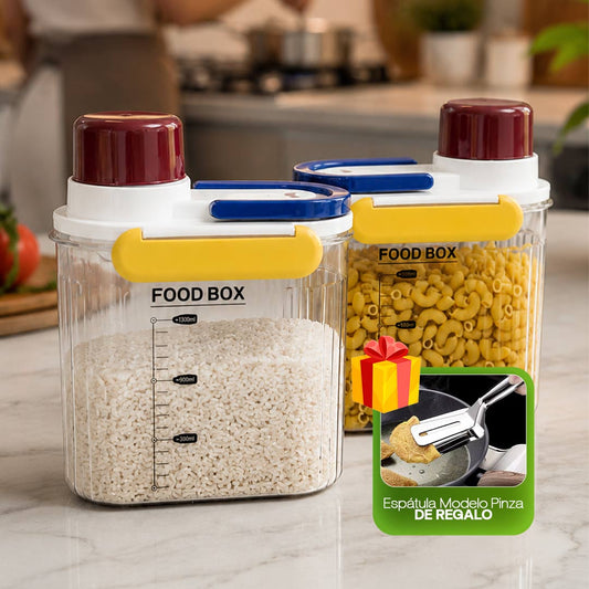Conservadores de Alimentos de 2KG + 1 Espatula Moldeo Pinza de REGALO