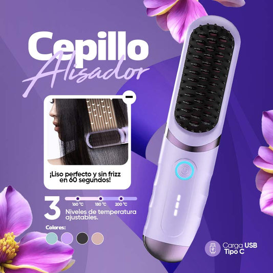 Cepillo Alisador Recargable